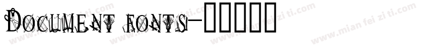 Document fonts字体转换